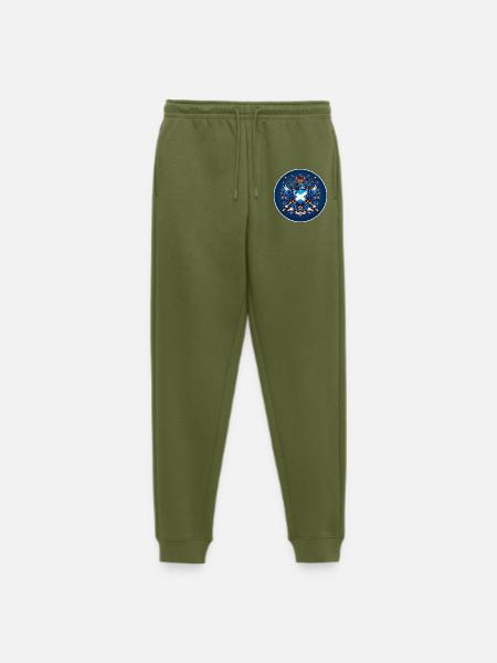 Scotland Logo - Men's Premium Organic Joggers - khaki