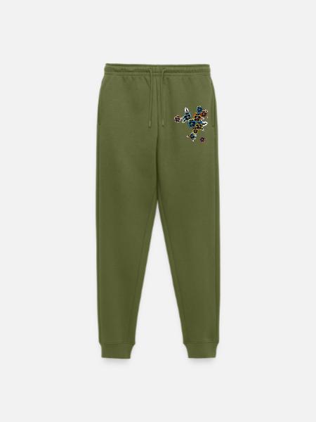 Pansy Spring - Men's Premium Organic Joggers - khaki