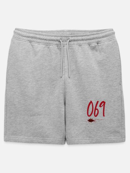 Postal Code Frankfurt 069 - Mens' Premium Organic Sweatshorts - heather grey