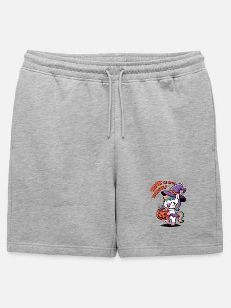 Trick Or Treat Yourself - Mens' Premium Organic Sweatshorts - heather grey
