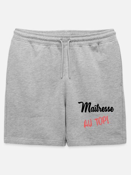 MISTRESS - Mens' Premium Organic Sweatshorts - heather grey