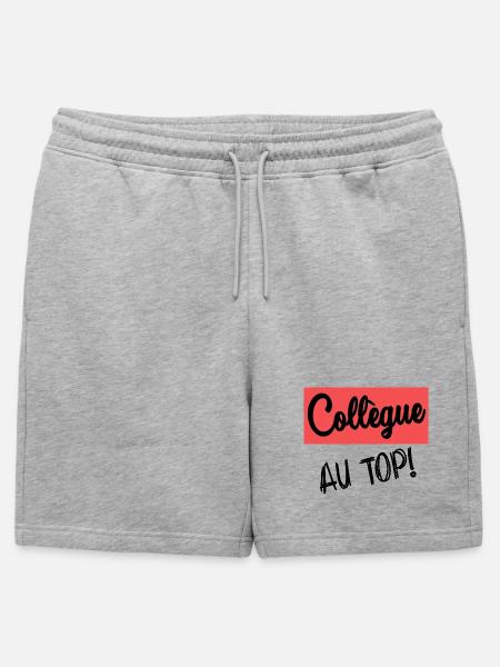 COLLEAGUE. START. RETIREMENT - Mens' Premium Organic Sweatshorts - heather grey