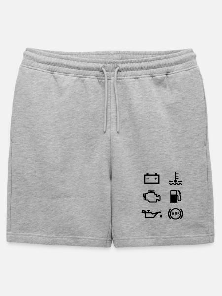 Autolichter - Männer Premium Organic Sweatshorts - Grau meliert