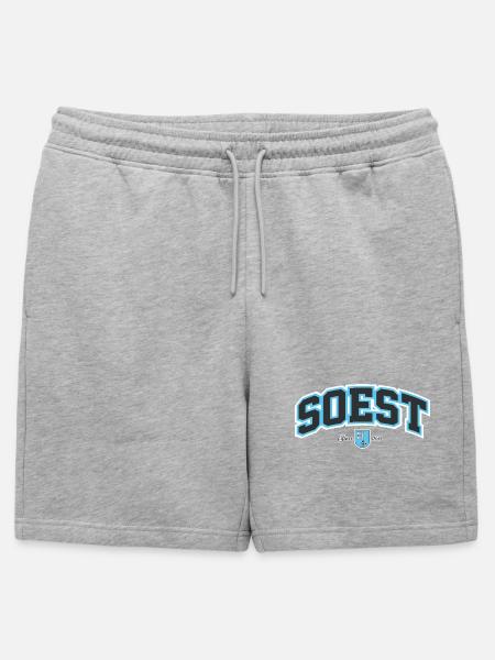 Soest - Männer Premium Organic Sweatshorts - Grau meliert
