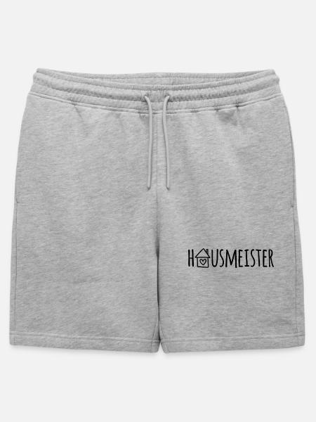 Hausmeister - Männer Premium Organic Sweatshorts - Grau meliert