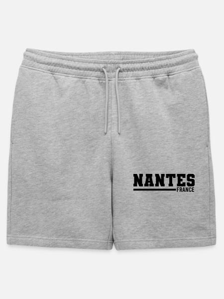 Nantes | France - Mens' Premium Organic Sweatshorts - heather grey