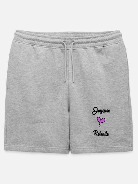 COLLEAGUE. START. RETIREMENT - Mens' Premium Organic Sweatshorts - heather grey