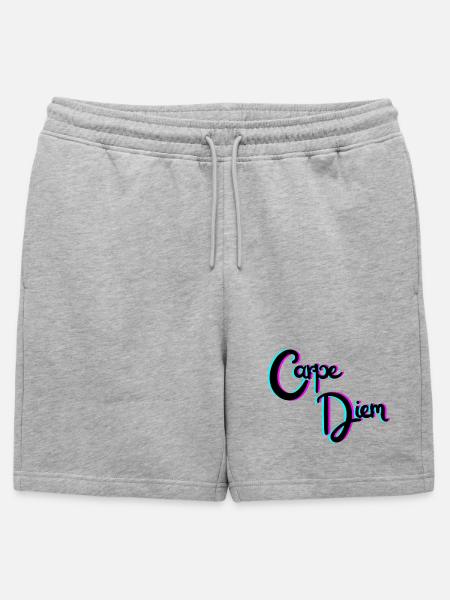 Carpe Diem - Mens' Premium Organic Sweatshorts - heather grey