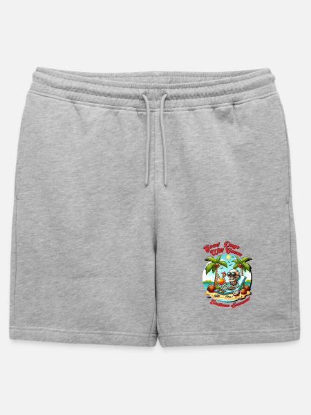 Summer good days - Mens' Premium Organic Sweatshorts - heather grey