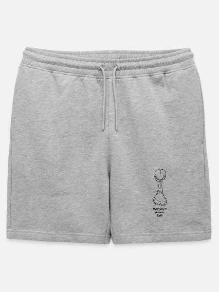 Wolfgangs famous balls - Männer Premium Organic Sweatshorts - Grau meliert