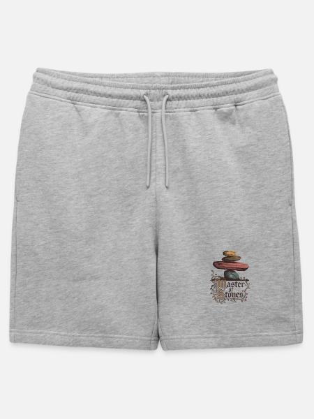Master Of Stones - Mens' Premium Organic Sweatshorts - heather grey