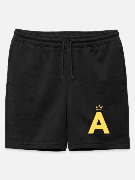 A comme Alvin - Short de survêtement homme premium - noir