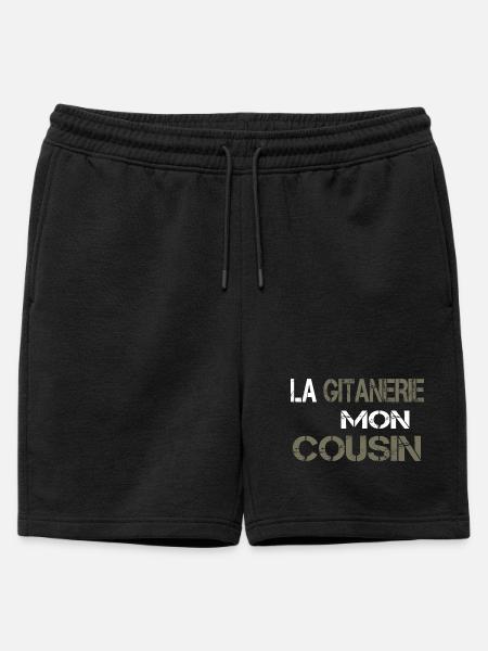 La gitanerie mon cousin - Short de survêtement homme premium - noir