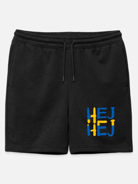 HEJ HEJ SWEDEN - Mens' Premium Organic Sweatshorts - black