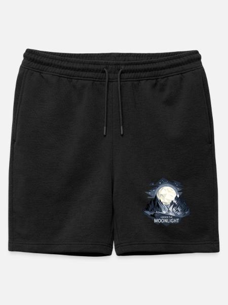 Under The Moonlight - Mens' Premium Organic Sweatshorts - black