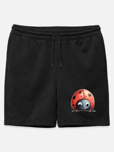 Marienkäfer - Männer Premium Organic Sweatshorts - Schwarz