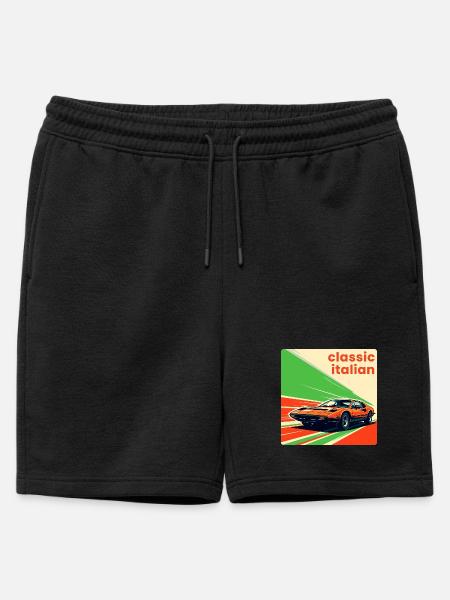 Classic Italian Sportscar - Mens' Premium Organic Sweatshorts - black