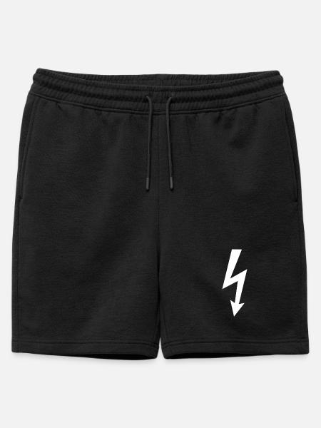 Blitz Logo - Männer Premium Organic Sweatshorts - Schwarz