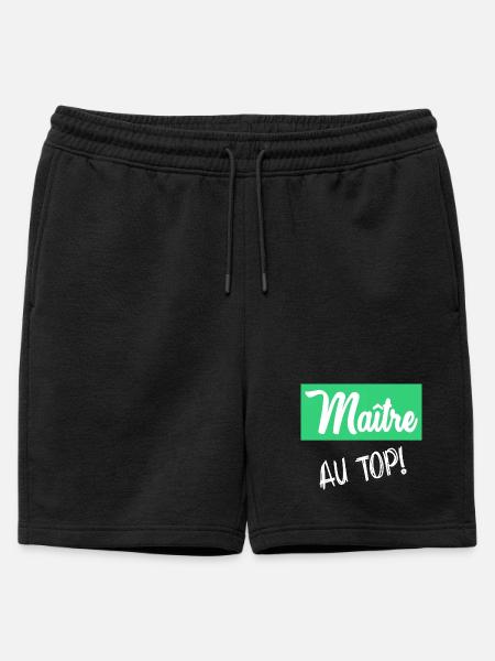 MAITRE - Short de survêtement homme premium - noir