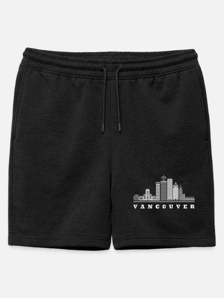 Vancouver Skyline Canada - Short de survêtement homme premium - noir