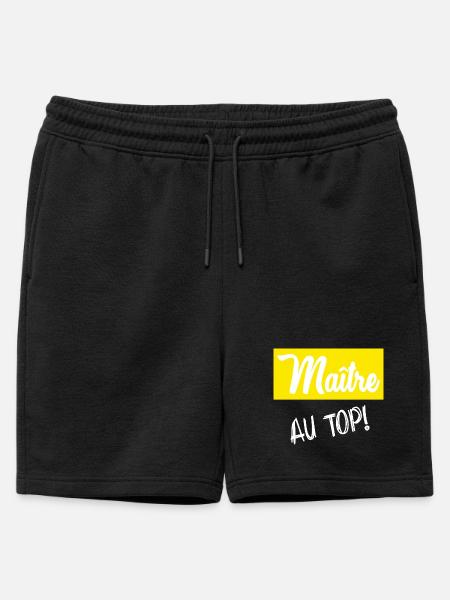 MASTER. MASTER. HUMOR - Mens' Premium Organic Sweatshorts - black