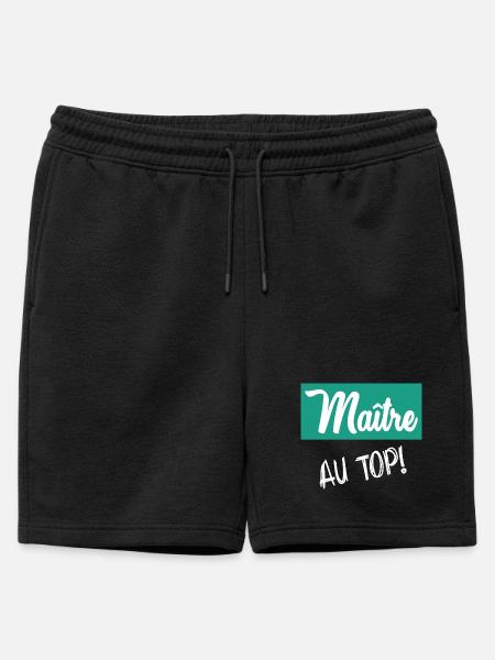 MASTER. MASTER - Mens' Premium Organic Sweatshorts - black