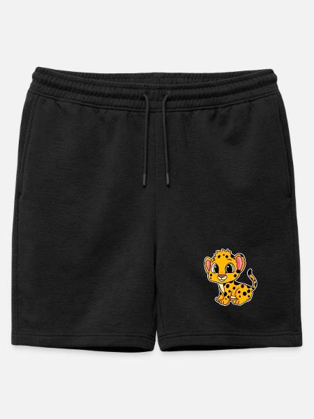 Bébé guépard - Short de survêtement homme premium - noir