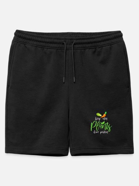Vegan - Mens' Premium Organic Sweatshorts - black