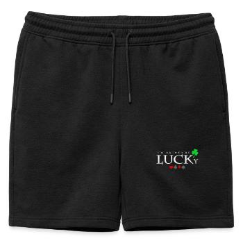 poker - Short de survêtement homme premium - noir - Devant - AI Model Male 178 light (178cm)