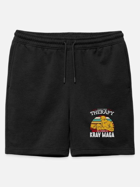 Krav Maga - Short de survêtement homme premium - noir