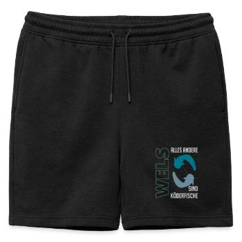 Wels angeln Waller fischen Sportfischen auf Wels - Männer Premium Organic Sweatshorts - Schwarz - Vorne - AI Model Male 178 light (178cm)