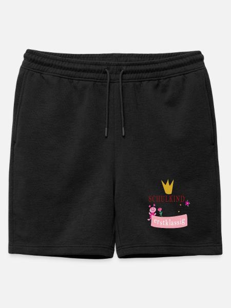 Schulkind erstklassig - Männer Premium Organic Sweatshorts - Schwarz