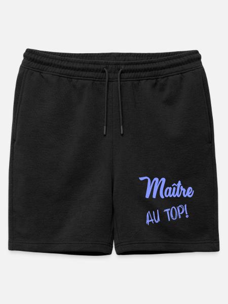 MASTER - Mens' Premium Organic Sweatshorts - black