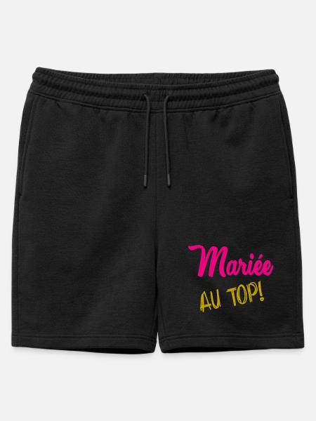 I CAN'T I'M MARRIED - Mens' Premium Organic Sweatshorts - black