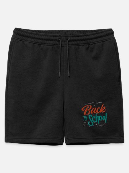 Back to school - Mens' Premium Organic Sweatshorts - black
