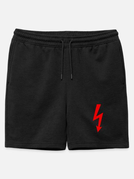 Blitz Logo - Männer Premium Organic Sweatshorts - Schwarz