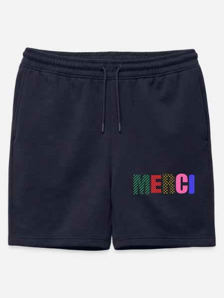 Thank you - Mens' Premium Organic Sweatshorts - navy