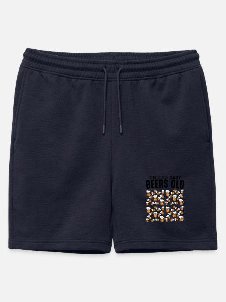 Beer Mug Pattern Collection Birthday 50 - Mens' Premium Organic Sweatshorts - navy