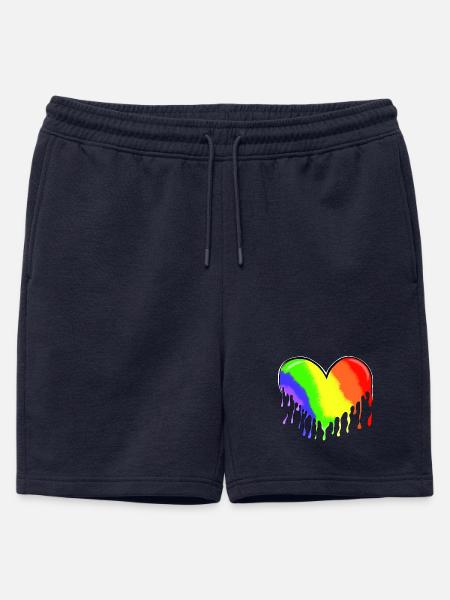 Heart - Mens' Premium Organic Sweatshorts - navy
