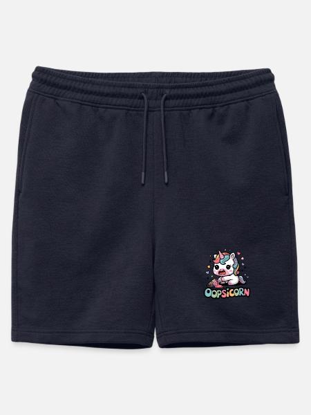 Oopsicorn - Short de survêtement homme premium - bleu marine