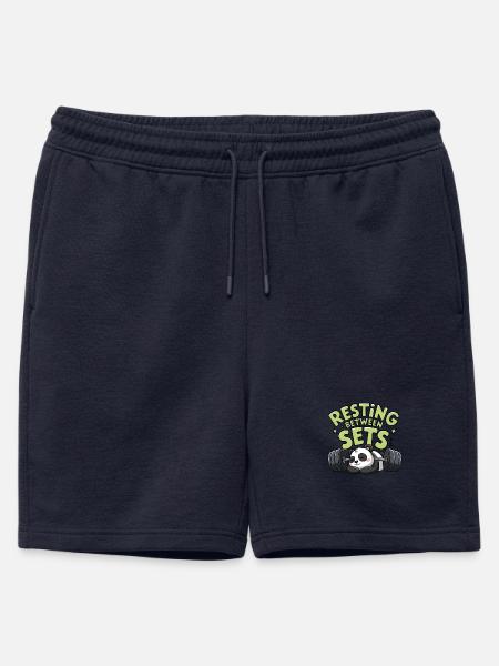 Resting Between Sets - Mens' Premium Organic Sweatshorts - navy