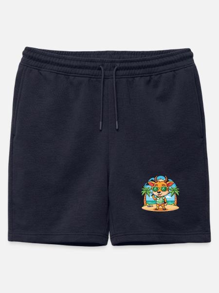 Antelope Funny Cartoon Summer Beach Sunglasses - Mens' Premium Organic Sweatshorts - navy