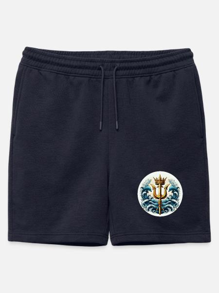 Trident Symbol - Mens' Premium Organic Sweatshorts - navy