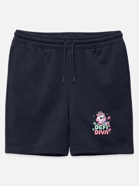Defi Diva - Männer Premium Organic Sweatshorts - Navy