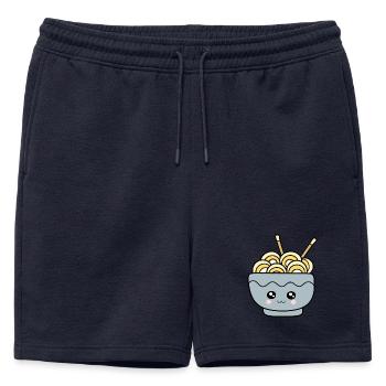 Ramen Noodles Japan Cuisine - Mens' Premium Organic Sweatshorts - navy - Front - AI Model Male 178 light (178cm)
