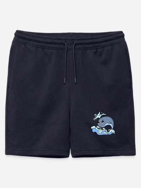 whale - Mens' Premium Organic Sweatshorts - navy