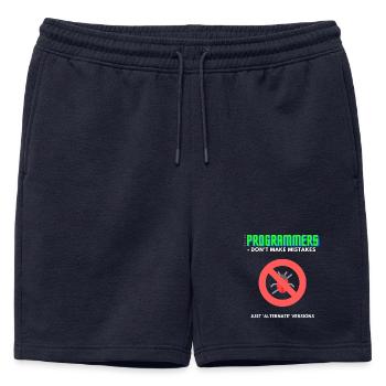 Programmierer Debugging T-Shirt Herren - Männer Premium Organic Sweatshorts - Navy - Vorne - AI Model Male 178 light (178cm)