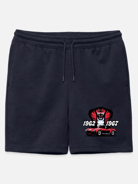 The Red Snake - Mens' Premium Organic Sweatshorts - navy
