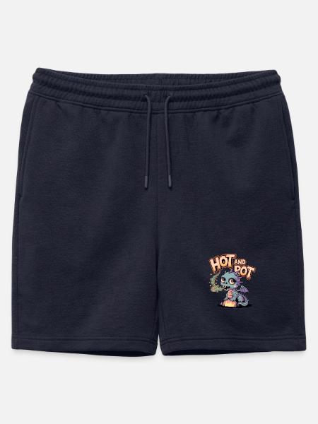 Chaud et pourri - Short de survêtement homme premium - bleu marine