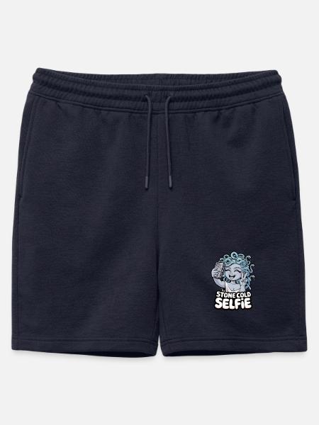 Stone Cold Selfie - Mens' Premium Organic Sweatshorts - navy